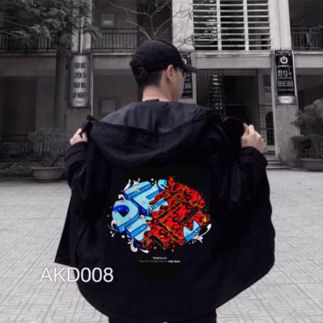 [Mã FASHIONT4WA2 giảm 10K đơn 50K] Áo khoác dù deggrey nước sôi lửa bỏng_ có size lớn | BigBuy360 - bigbuy360.vn