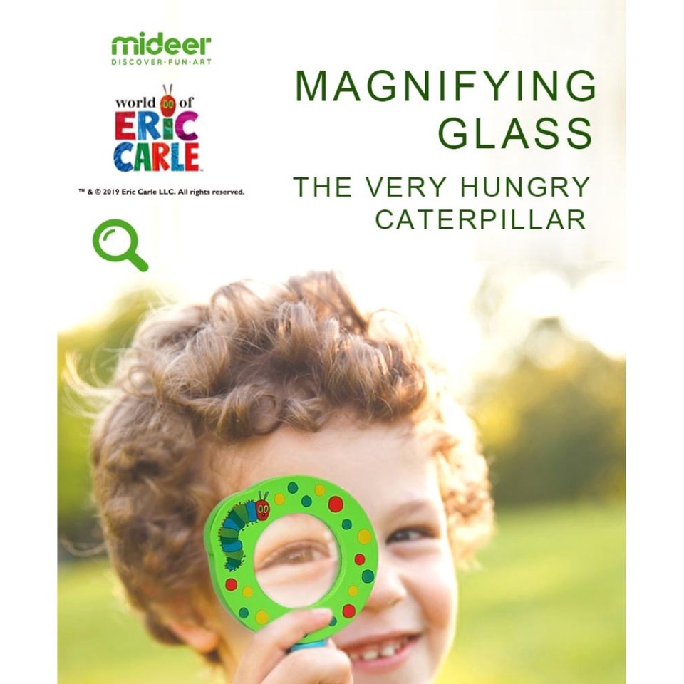 Kính Lúp MiNi Eric Carle Chính Hãng Mideer Cho Bé Tha Hồ Khám Phá Thế Giới Xung Quanh