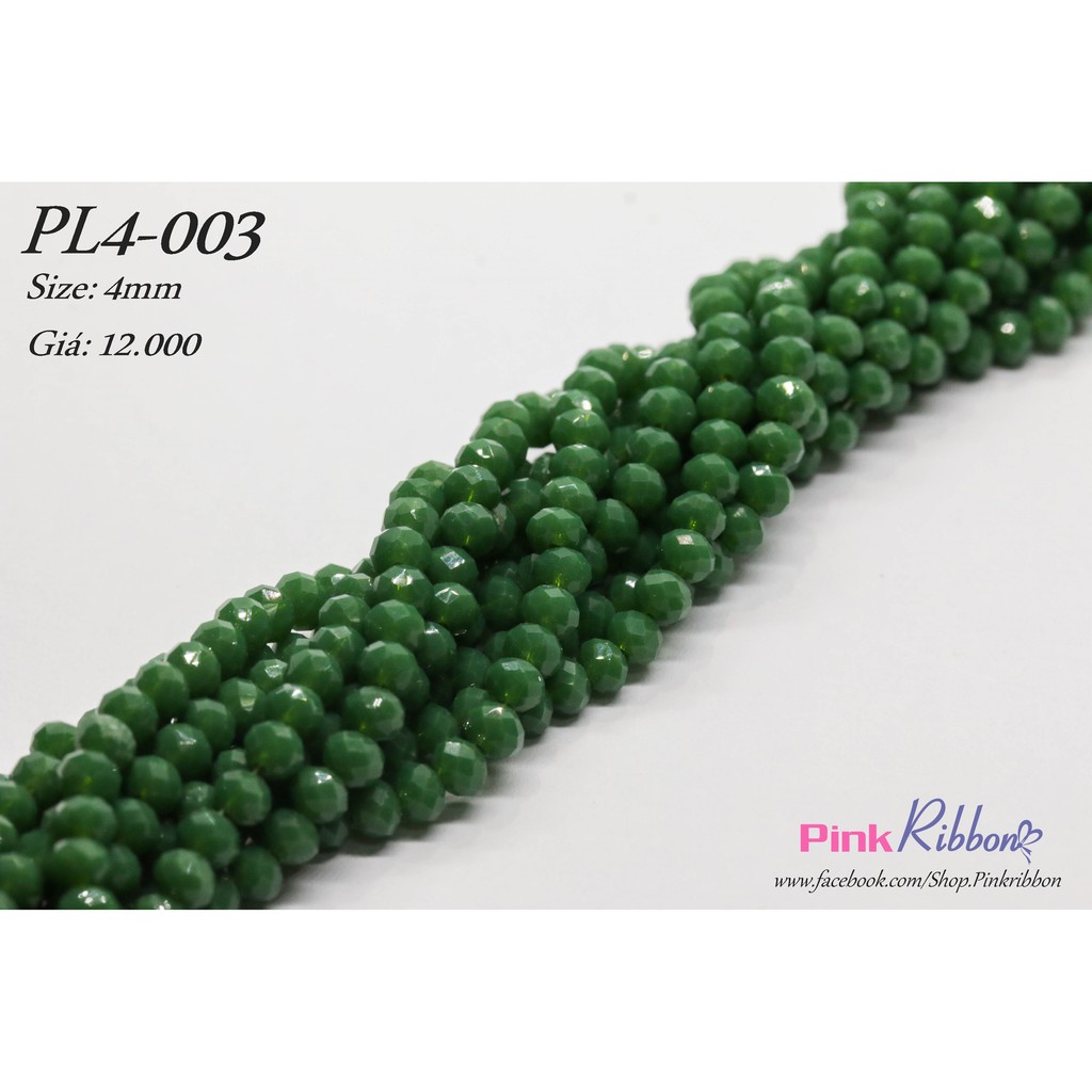 Pha lê 4mm - Link 1/3 - 12.000/dây