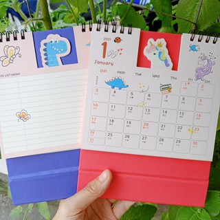 Lịch để bàn 2020 Animals siêu cute