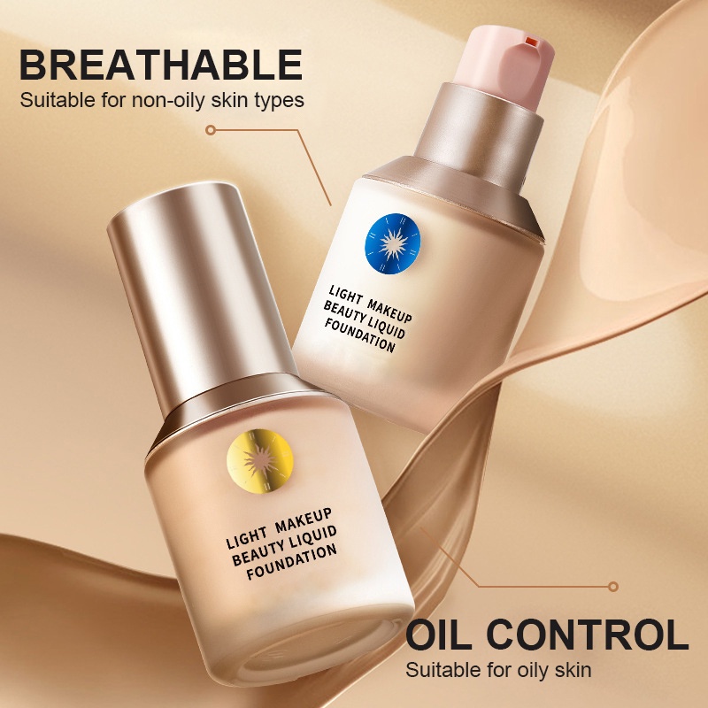 Kem nền SUMAX dạng lỏng che khuyết điểm cao không thấm nước kiểm soát dầu/ làm mới 30ml