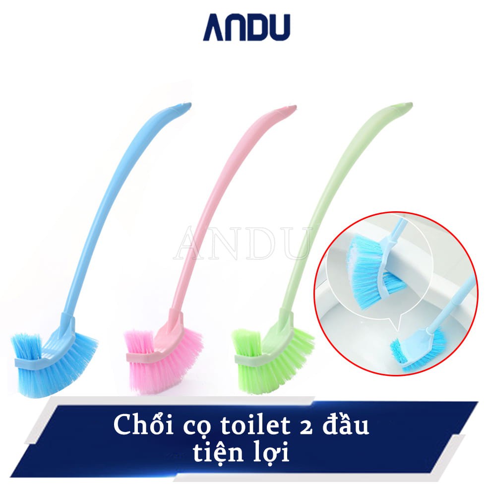 Chổi cọ toliet 2 đầu thông minh dễ dàng sạch vết bẩn