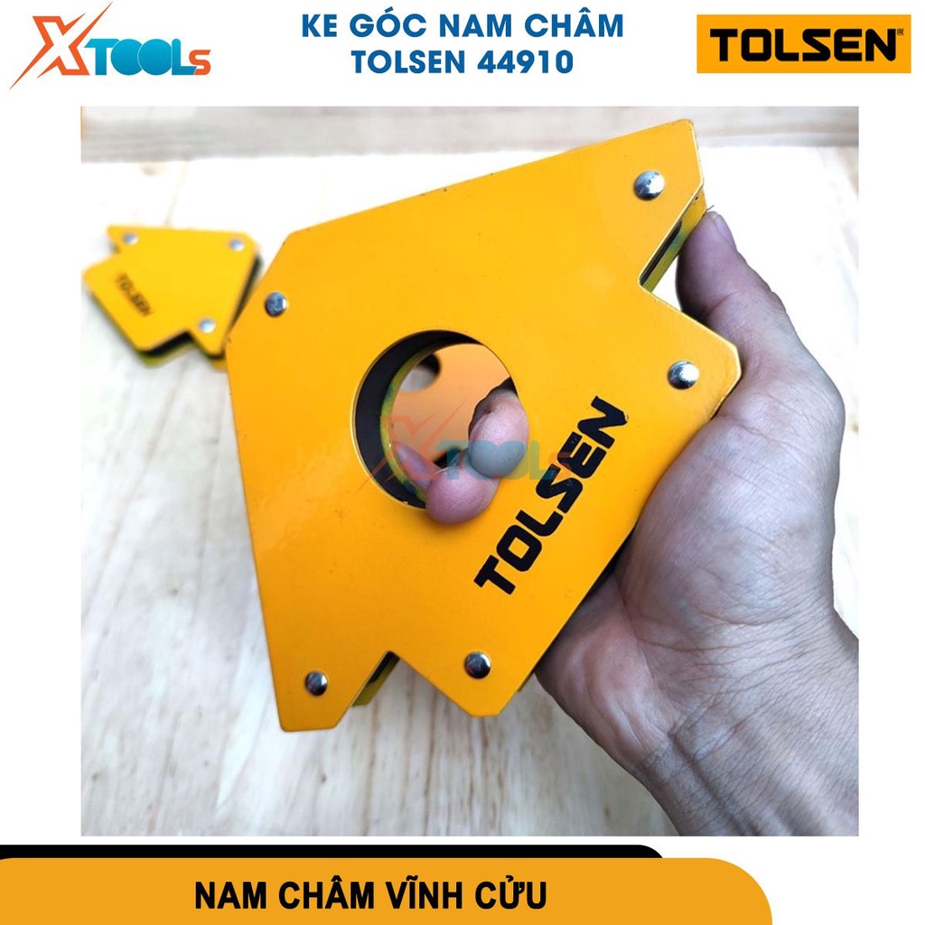 Ke góc nam châm 25LBS 50LBS 75LBS TOLSEN, ke góc hàn 3 góc định hình góc vuông 90° khi hàn, định hình[CHÍNH HÃNG][XTOOLS