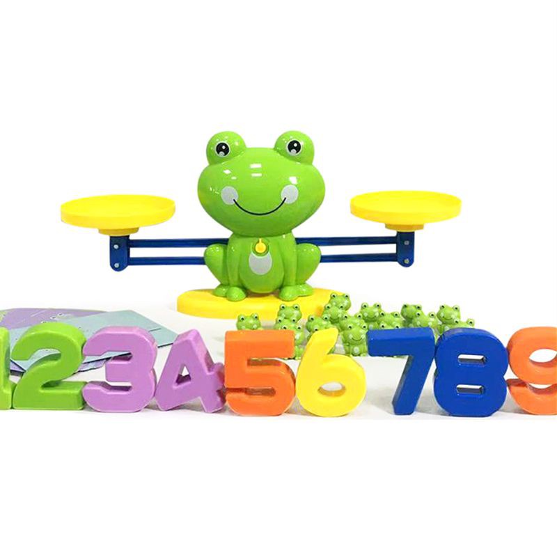 WMMB Cool Math Game, Frog Balance Counting Toys for Boys &amp; Girls Educational Number Toy Fun Children's Gift STEM Learning Age 3+