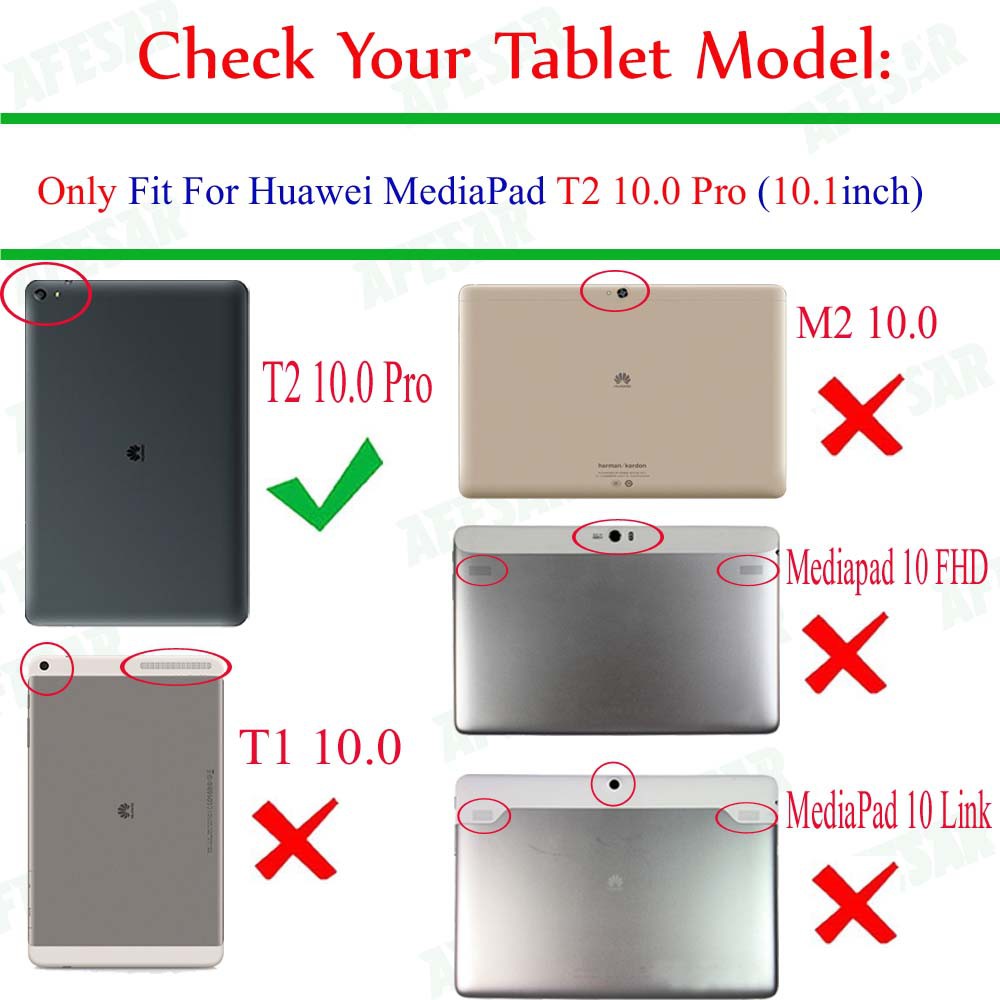 Bao da máy tính bảng PU nắp gập thời trang cho HUAWEI MEDIAPAD T2 PRO 10 10.1 INCH FDR-A01W/ A03L | WebRaoVat - webraovat.net.vn