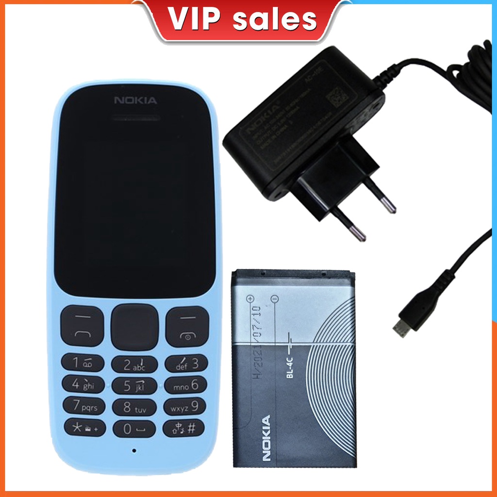 Điện Thoại Nokia 105 Loại 1 Sim Full Phụ Kiện