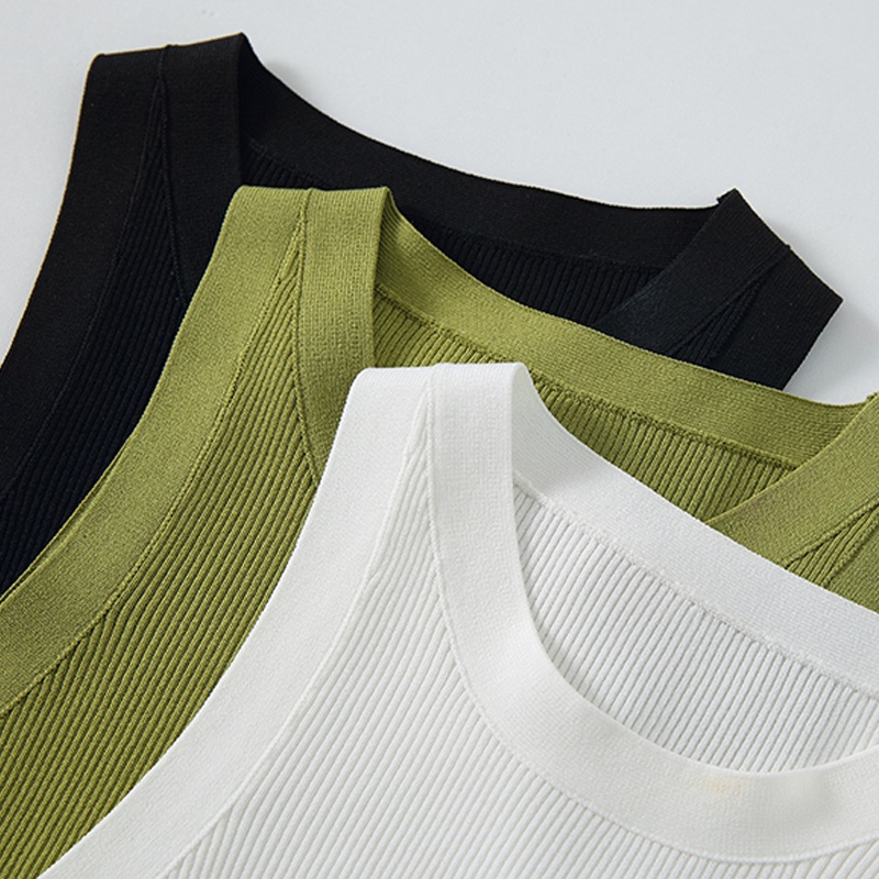 Áo Lửng Sát Nách Màu Trơn Gợi Cảm Cho Nữ