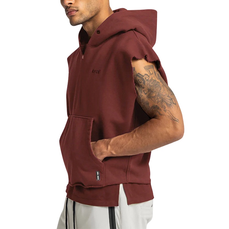 Áo Hoodie Thể Thao Sát Nách Dáng Suông Thoải Mái Thời Trang Cho Nam Size M-3XL