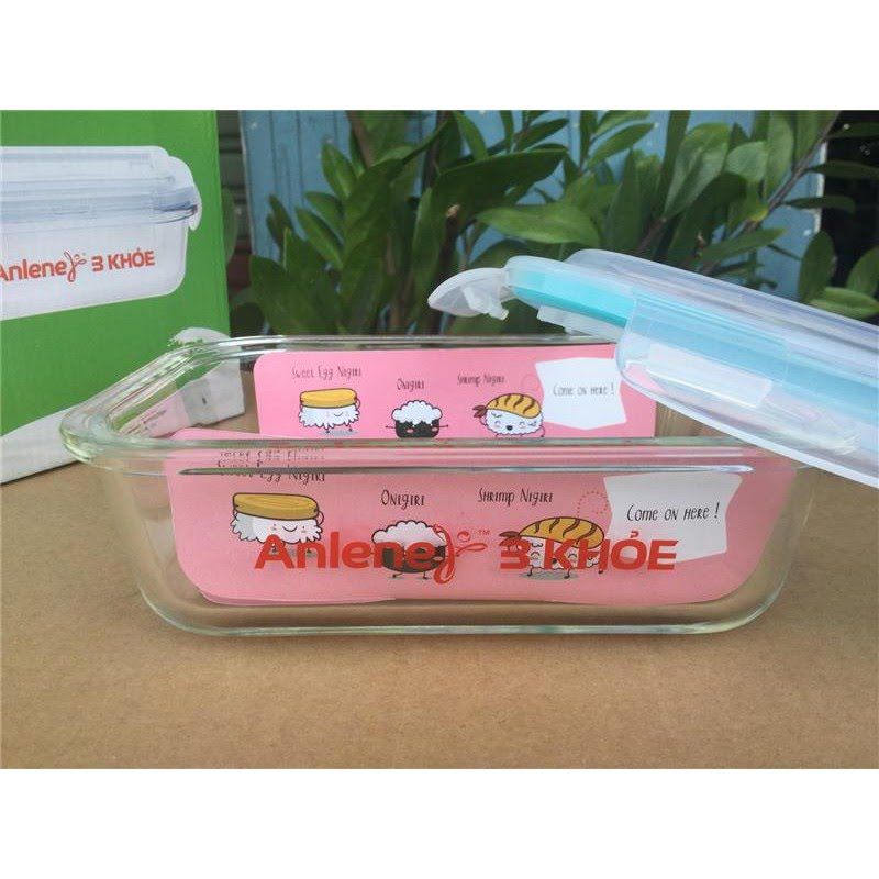 Hộp thủy tinh Anlene 740ml (17.5x13x7)