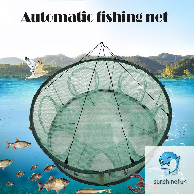 Lồng lưới bắt cá dạng tròn chuyên dụng