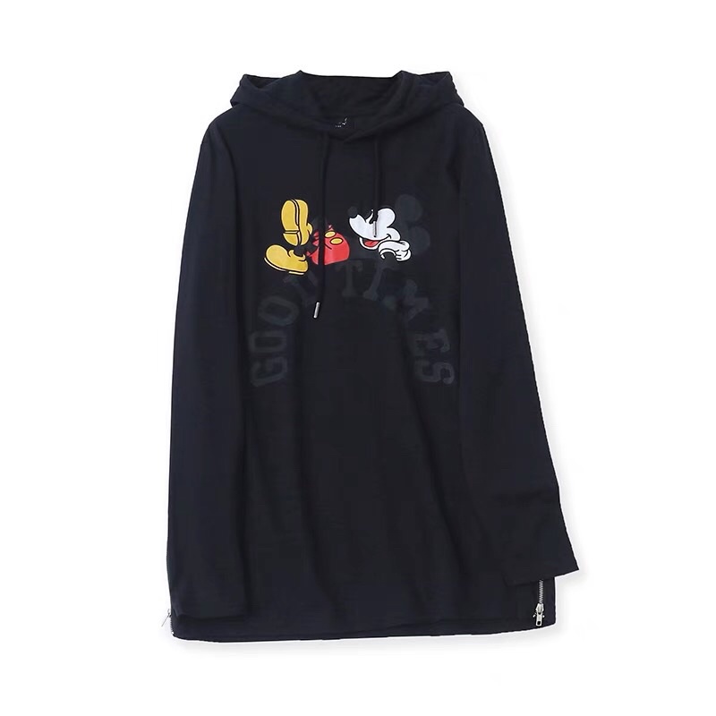 Áo nỉ Hoodie Mickey oversize dáng dài dư Sịn Pacsun Tqxk