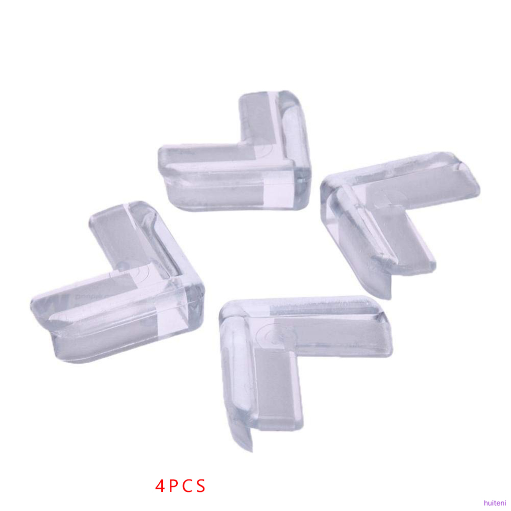 Set 4 Miếng Nhựa Pvc Trong Suốt Bọc Góc Bàn Bảo Vệ An Toàn Cho Bé