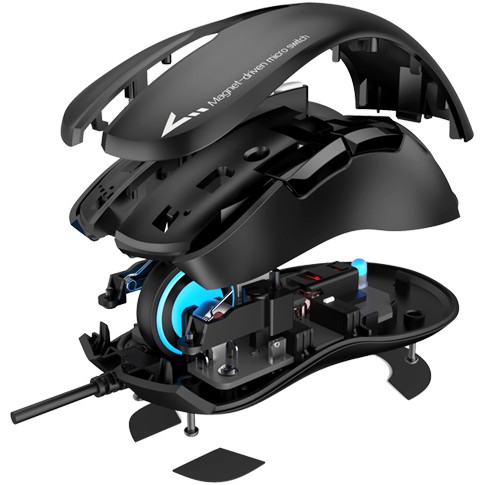 Chuột Gaming Fuhlen G90 Black/Pink chính hãng