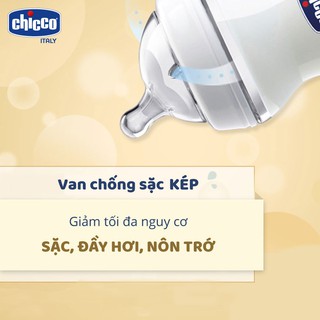 🎀Có Sẵn🎀 BÌNH SỮA CHICCO NÚM NGHIÊNG 150ML