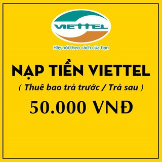 Thẻ điện thoại viettel 50.000 - thẻ cào 247