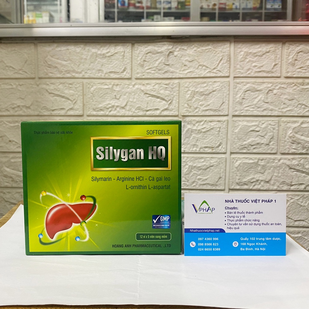 Viên Uống Silygan HQ (Hộp 60 Viên) Giúp Hỗ Trợ Tăng Cường Chức Năng Gan, Bảo Vệ Gan Và Hạn Chế Tác Hại của Rượu Bia