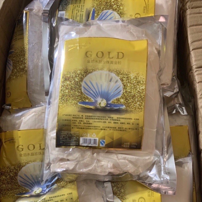 1kg Mặt Nạ Bột Sâm Vàng Collagen 24K Mask Bột Dẻo Sâm Vàng Gold