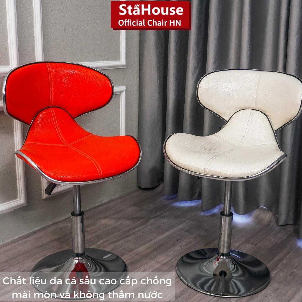 Ghế Bar Cá Sấu - Ghế Cafe Ban Công Ngồi Làm Việc Phong Cách Bắc Âu Thời Trang BAR301 Stahouse Official Chair HN