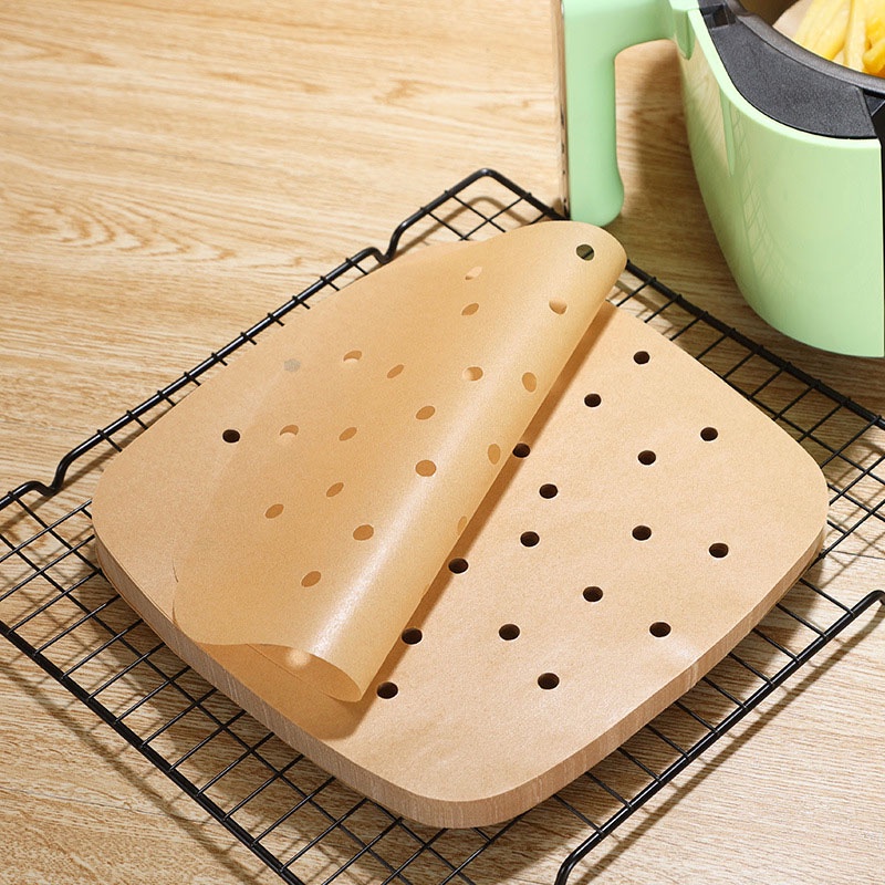 Set 100 Giấy Silicone Hấp Bánh Chống Dầu Sử Dụng Một Lần Tiện Lợi