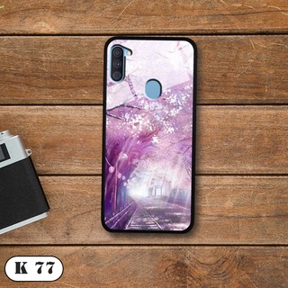 Ốp lưng samsung galaxy a11 - lưng kính 3d