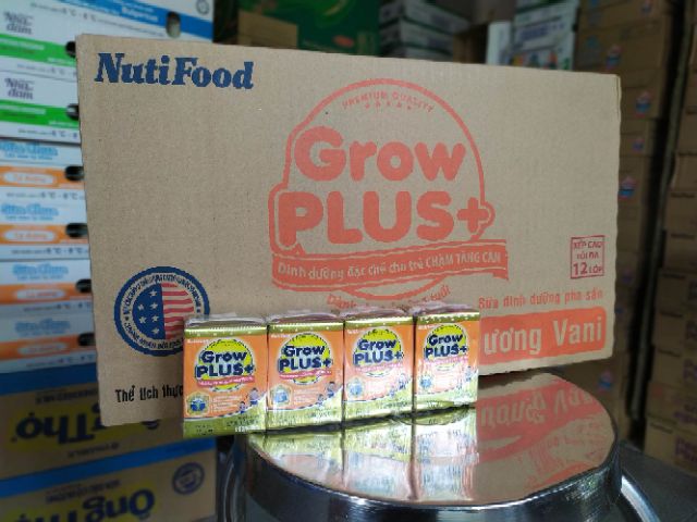 Thùng sữa Grow Plus+ Cam 110ml Nutifood