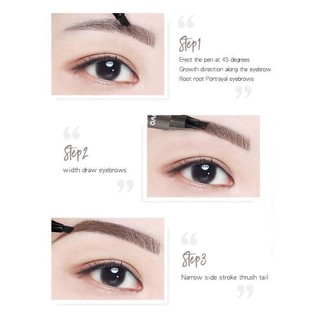 Cây phẩy sợi chân mày màu NÂU ĐEN