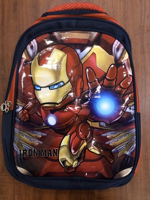 Balo cho bé tiểu học siêu nhân iron man siêu bền đẹp!