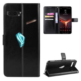 Sang Trọng Bao Da Điện Thoại pu Nắp Gập Tích Hợp Ví Kèm Ngăn Đựng Thẻ Cho asus rog phone ii zs660kl rog phone 2 Ốp