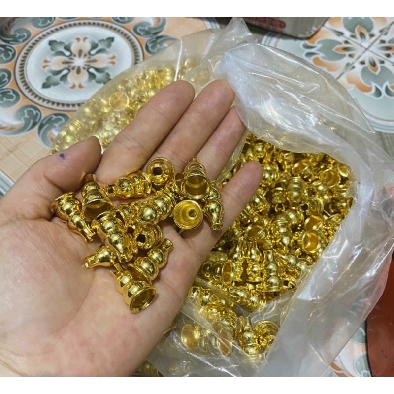 Chân đế cắm nhang hồ lô, để nhang khoanh xông lư bằng đồng