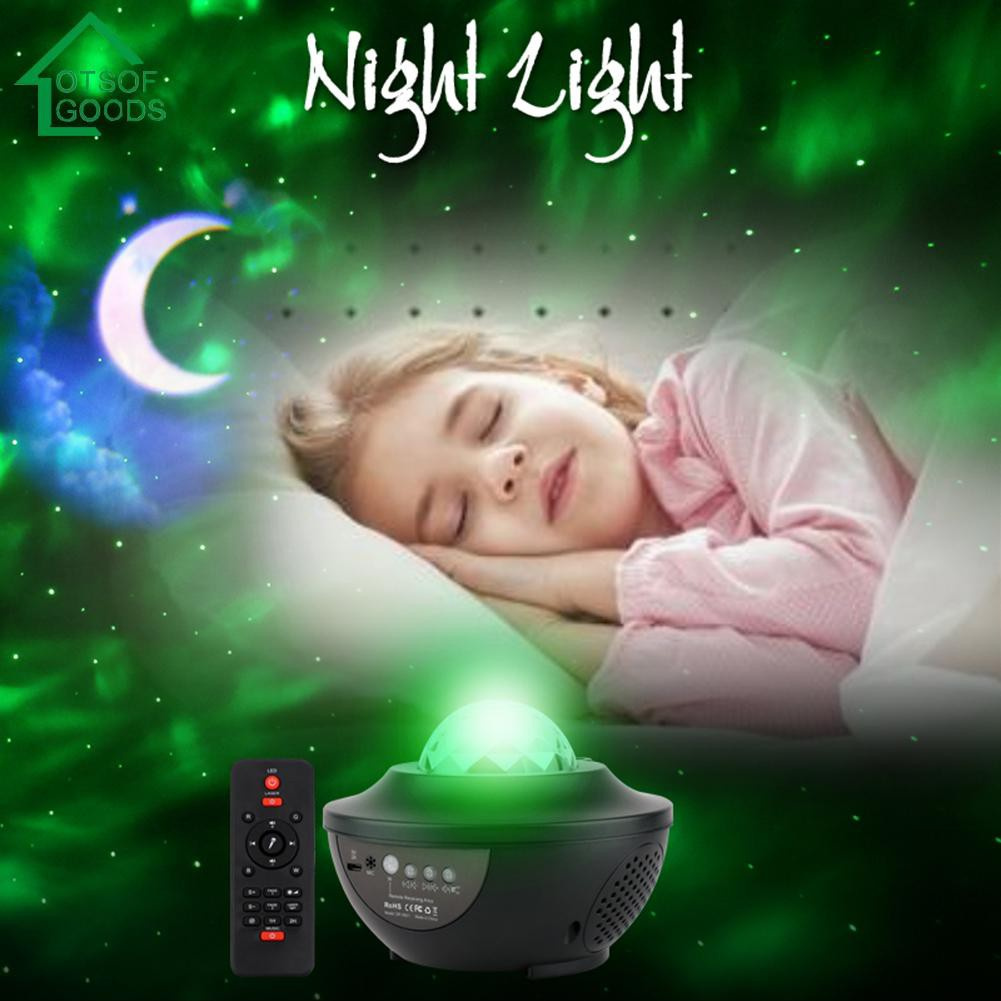 [READY STOCK HOME] Starry Sky Projector Light Music Sound Control Atmosphere Lamp Party Decor