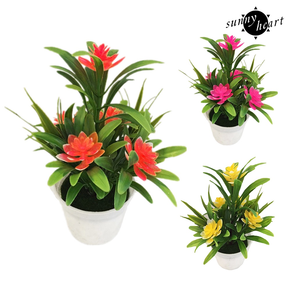 Chậu Hoa Sen Giả Trang Trí Nhà Cửa/Sân Vườn/Tiệc Cưới