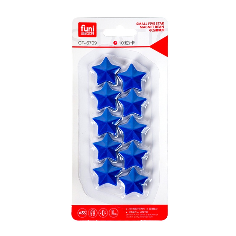 Nam châm dính bảng SOLANO nam châm gắn bảng set 10 chiếc hình ngôi sao SA-001374
