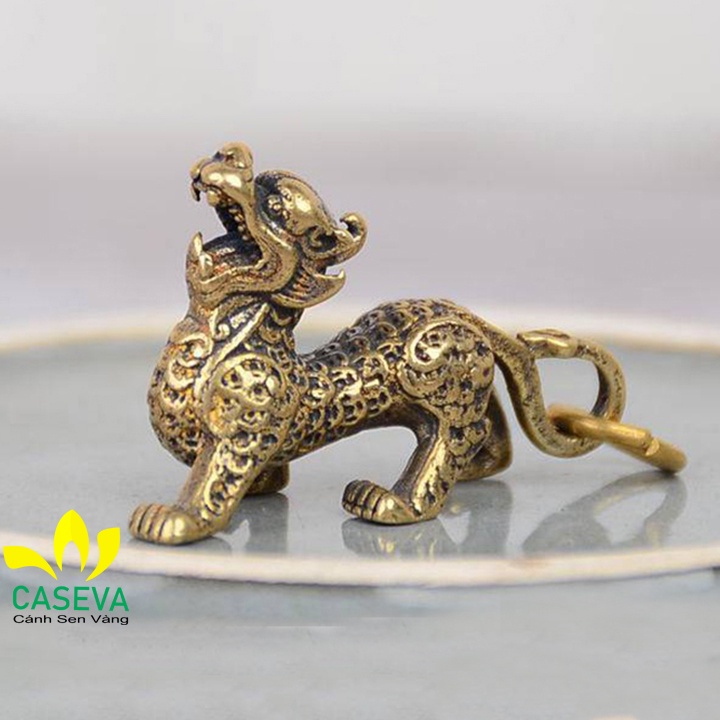 Bộ Móc Khóa Đồng Tứ Linh LONG - LÂN - QUY - PHỤNG