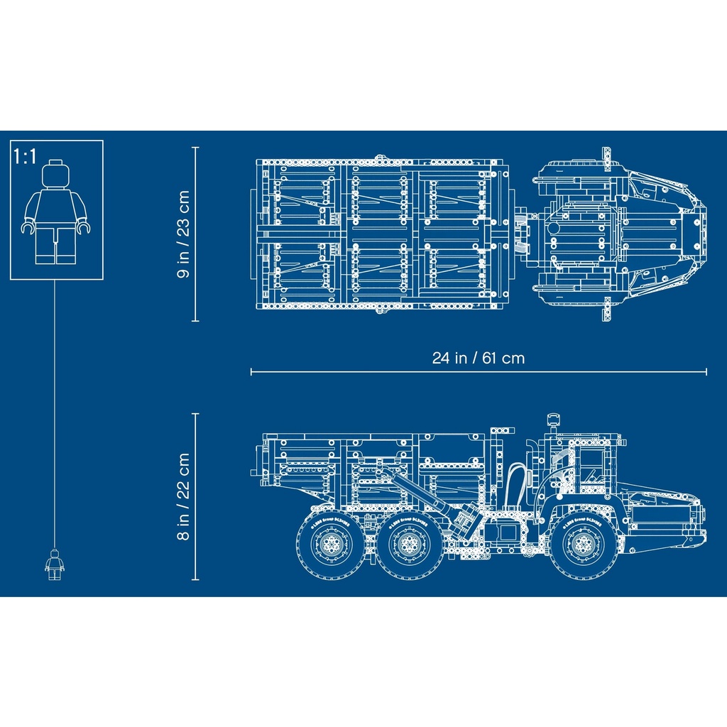 42114 Đồ chơi lắp ráp Iego Technic  6x6 Volvo Articulated Hauler - Đồ chơi Đồ chơi lắp ráp Iego Xe benz