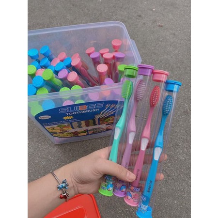 HỘP 50 CHIẾC BÀN CHẢI SUISEE HÀN QUỐC LOẠI ĐẸP - MỖI CHIẾC 1 ỐNG RIÊNG