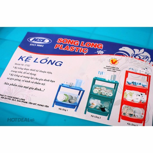 Kệ úp bát đĩa có nắp 1-2-3-4 tầng Song Long chính hãng