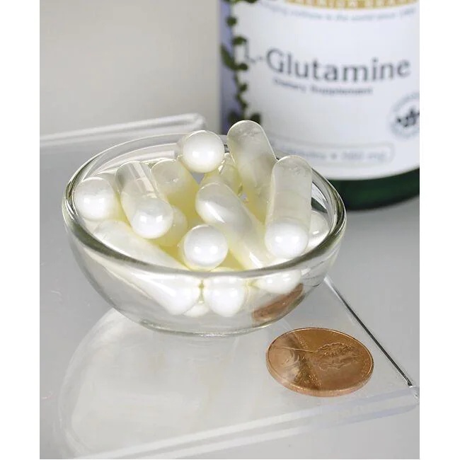 Viên uống Swanson L - Glutamine 500mg 100 viên giúp tăng cường sức khỏe Cosin Store
