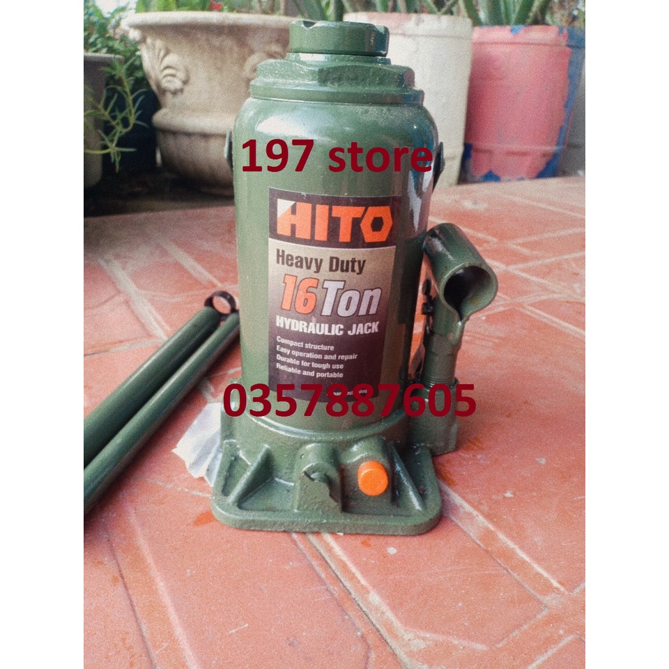 Kích thủy lực HITO 16 tấn hàng xịn Công nghệ Nhật Bản