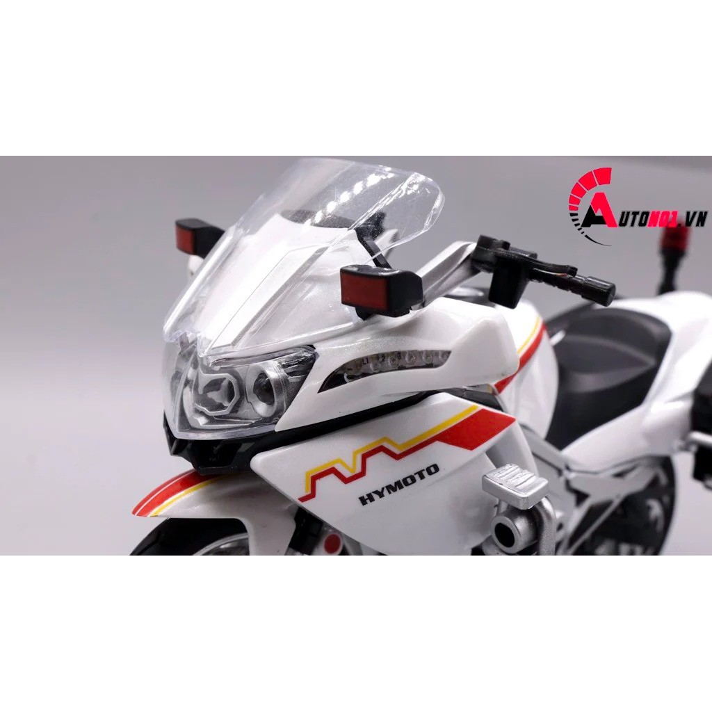 MÔ HÌNH BMW R 1200RT POLICE RED 1:12 HUAYI ALLOY 7656