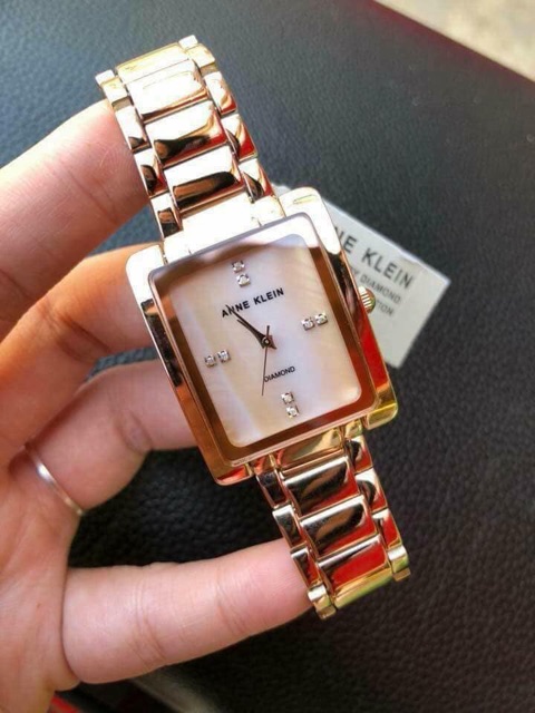 ĐỒNG HỒ NỮ MẶT VUÔNG ANNE KLEIN AK/2838CHGB