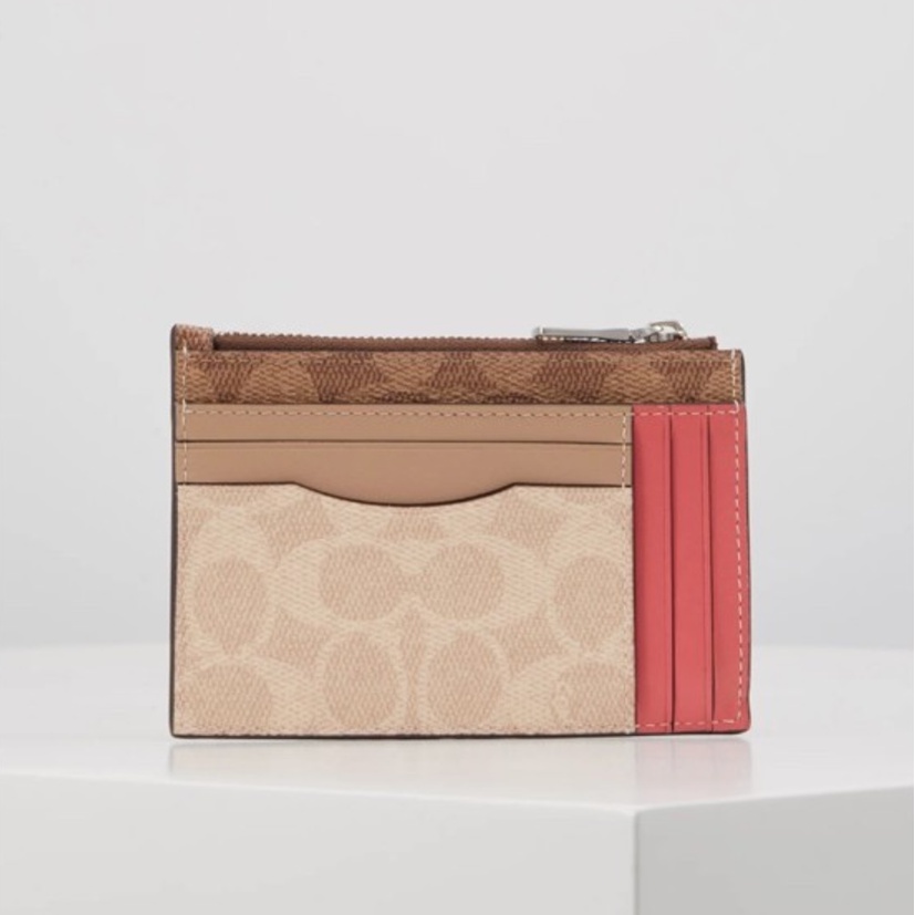 Huấn Luyện Viên f89484 Ví Đựng Thẻ Có Khóa Kéo Ví Tiền Xu