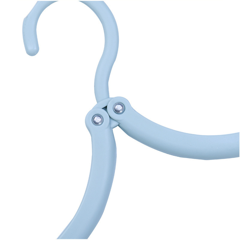 3 Cái!!!Móc Treo Quần Áo Bằng Nhựa Chống Trượt Có Thể Gấp Gọn Tiện Dụng Mang Theo Du Lịch