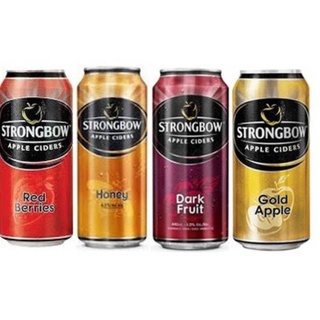 Nước trái cây lên men Strongbow 330ml táo, dâu, nho , mật ong (6lon/lốc)