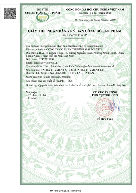 Viên ngậm viêm họng từ quế mật ong hoa Manuka