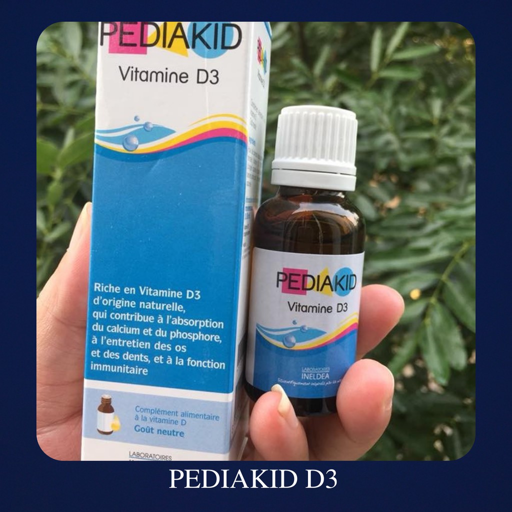 PEDIAKID VITAMIN D3 HÀNG CHÍNH HÃNG CHO BÉ 20ml