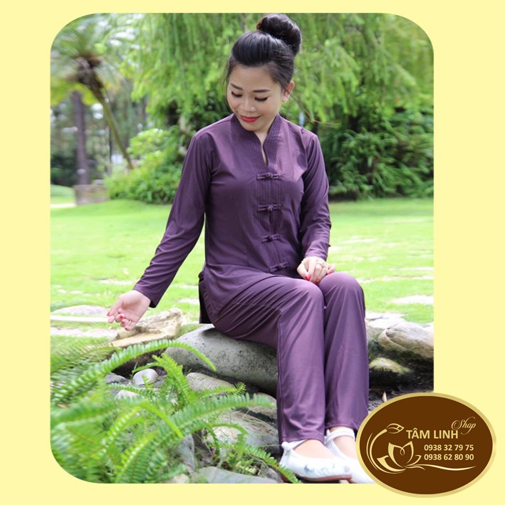 Đồ Lam Đi Chùa_Mẫu Bà Lai Nút Thắt