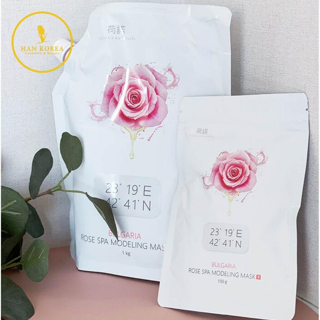 Mặt nạ Bulgaria Rose Spa Modeling 1kg, dưỡng trắng, cấp ẩm, căng bóng HÂN KOREA