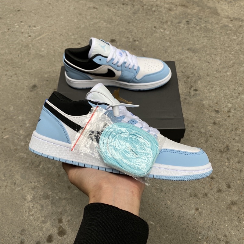 Giày Thể Thao Jd thấp cổ xanh trắng đen nam nữ