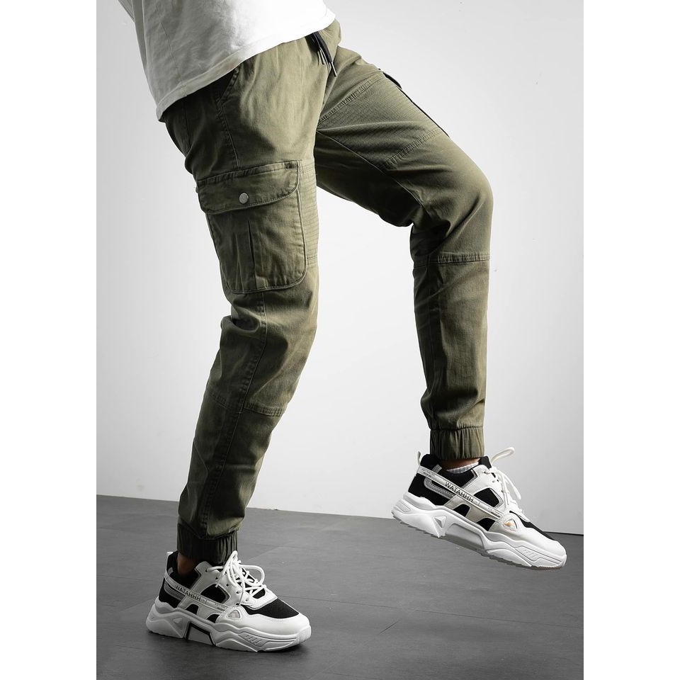 Quần Jogger KaKi Túi Hộp