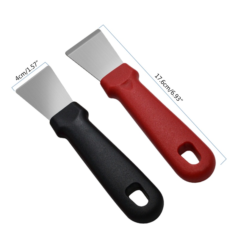 Dụng Cụ Nạo Làm Sạch Bếp Lò Nướng Bằng Thép Không Gỉ Hob Tay Cầm Nhựa Thẳng / Cu